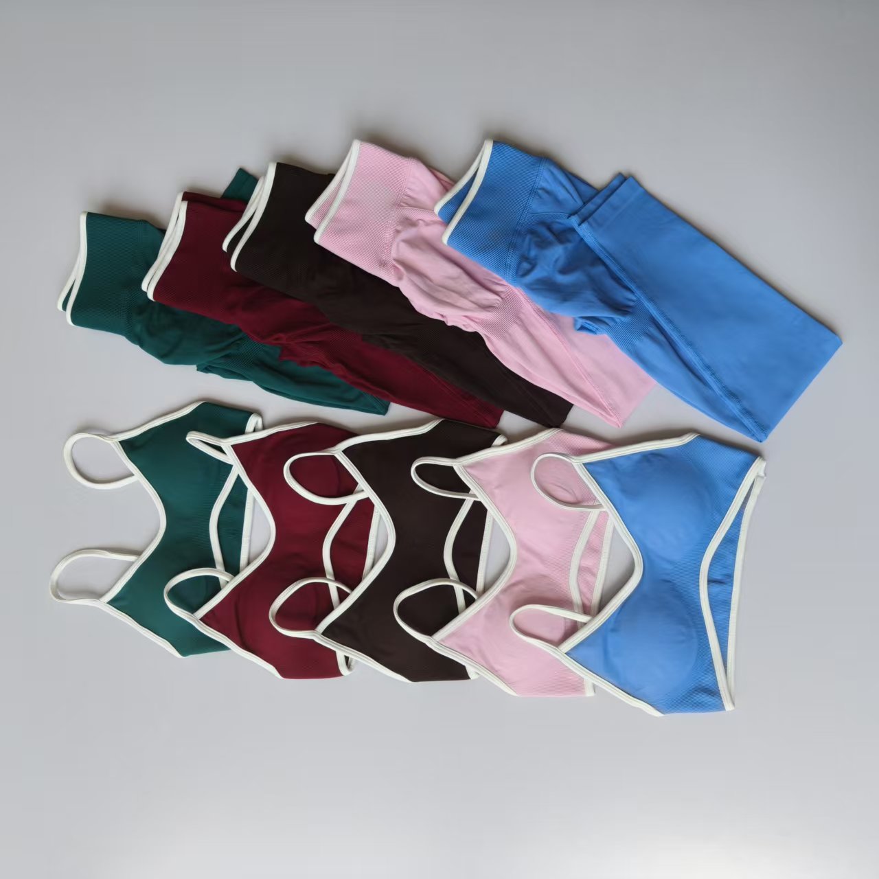 Yoga Fitness Zumba - Seamless 2PCS Legging Sets Women's Strappy