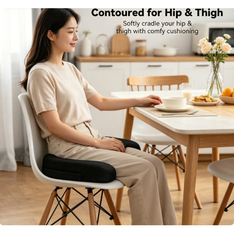 Hip Thrust Pad - Ergonomic Memory Foam Chair Cushion Non-slip