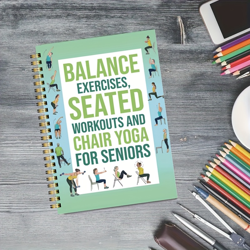 Chair Yoga Exercise Notebook F - Yoga Fitness Journal reseña y precio