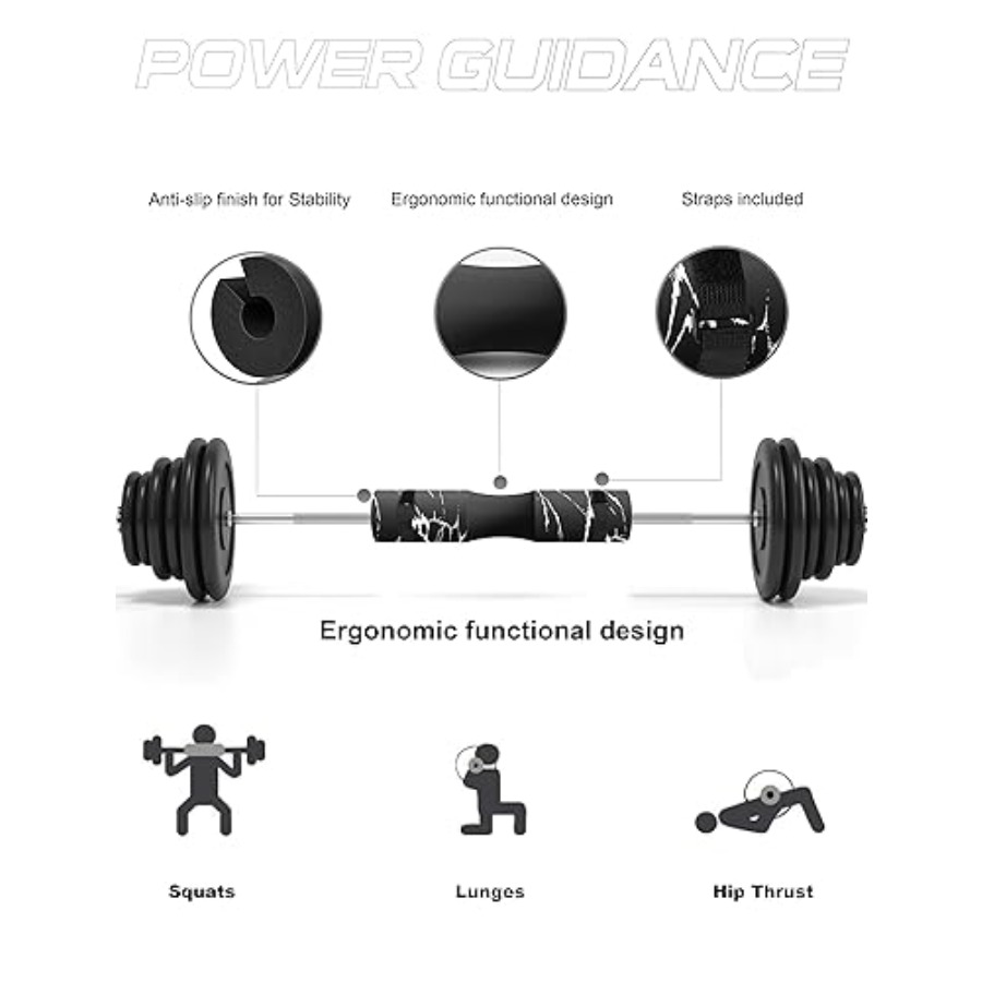 Barbell Squat Pad - Neck and S - Hip Thrust Pad reseña y precio