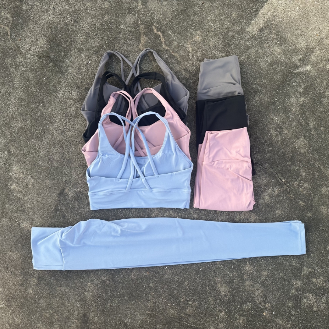 Solid Color Gym Yoga Set Leggi - Yoga Fitness Zumba reseña y precio