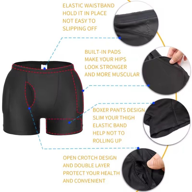 Men Padded Hip Enhancer Booty  - Hip Thrust Pad reseña y precio