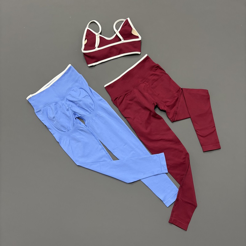 2 Pcs Sports Set Seamless Cont - Yoga Fitness Zumba reseña y precio