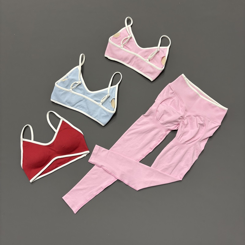 2 Pcs Sports Set Seamless Cont - Yoga Fitness Zumba reseña y precio
