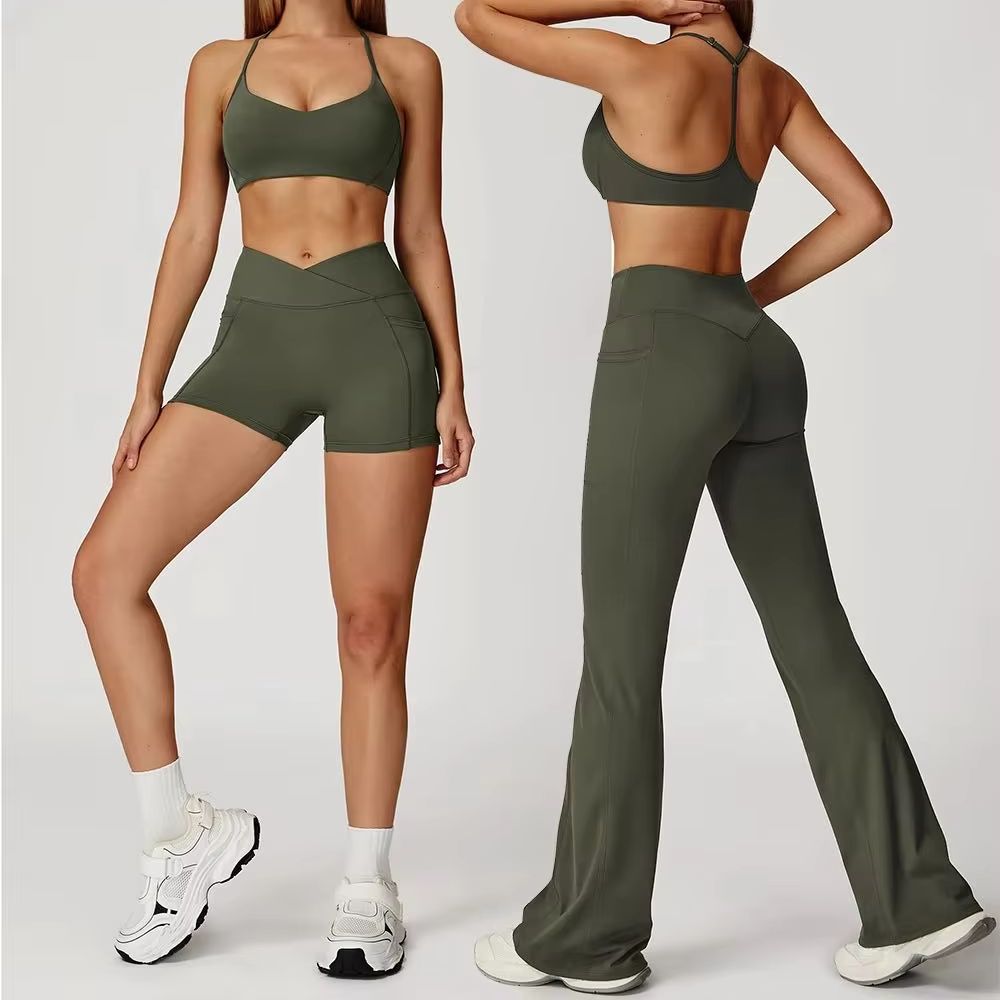 2PCS Sports Bra Women's Tracks - Yoga Fitness Zumba reseña y precio