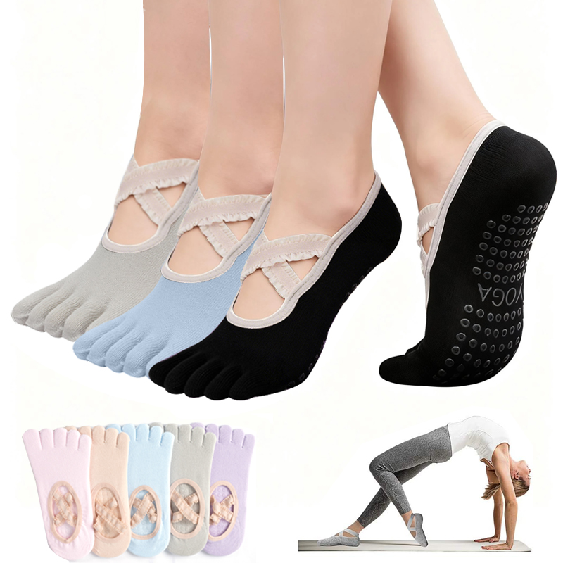 Ladies Non-Slip Pilates Socks  - Fitness Yoga Pilates reseña y precio