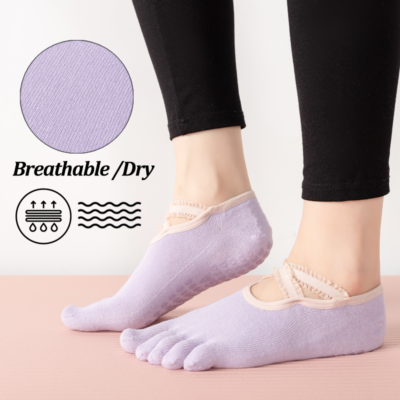 Ladies Non-Slip Pilates Socks  - Fitness Yoga Pilates reseña y precio
