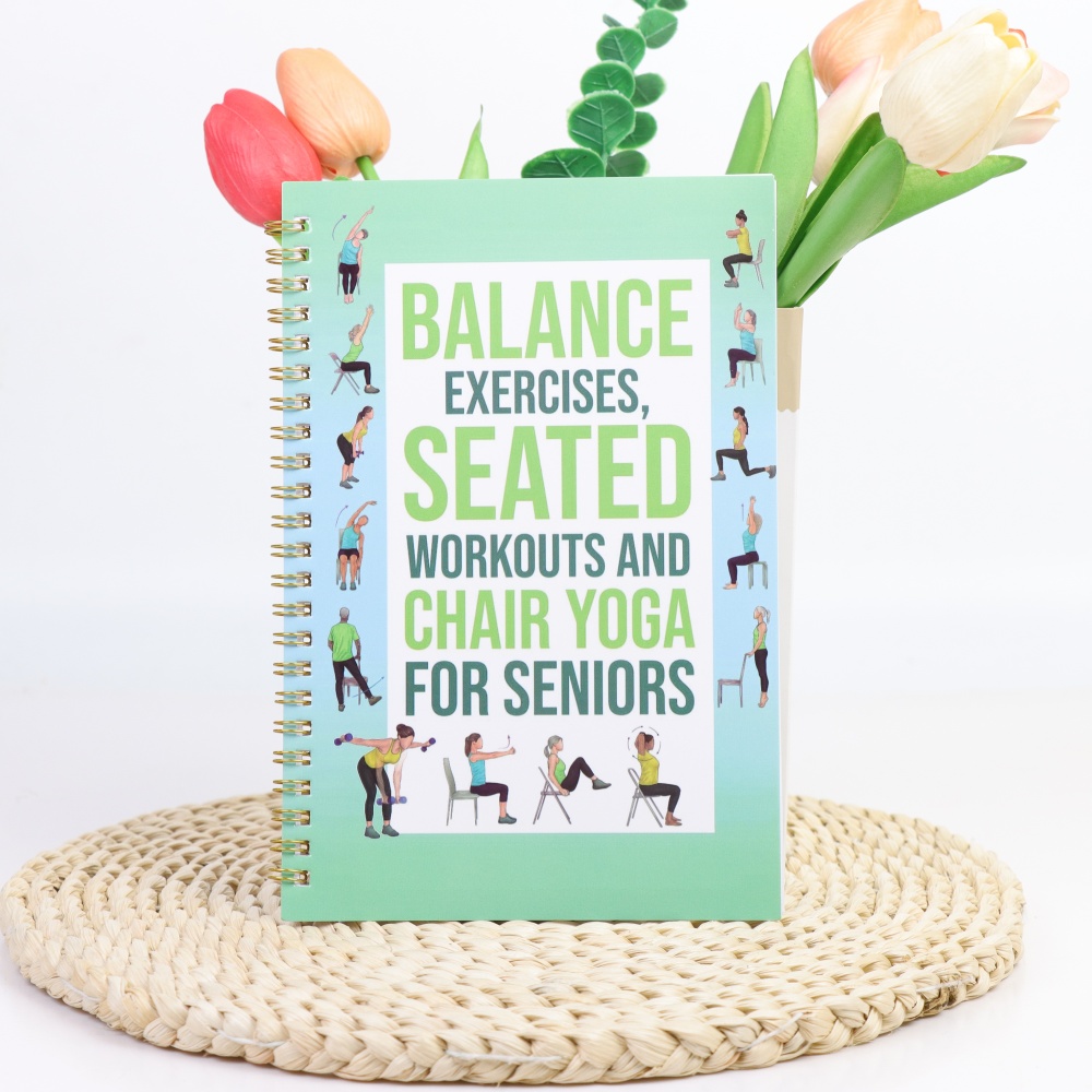 Chairs Yoga Exercise Notebook  - Yoga Fitness Journal reseña y precio