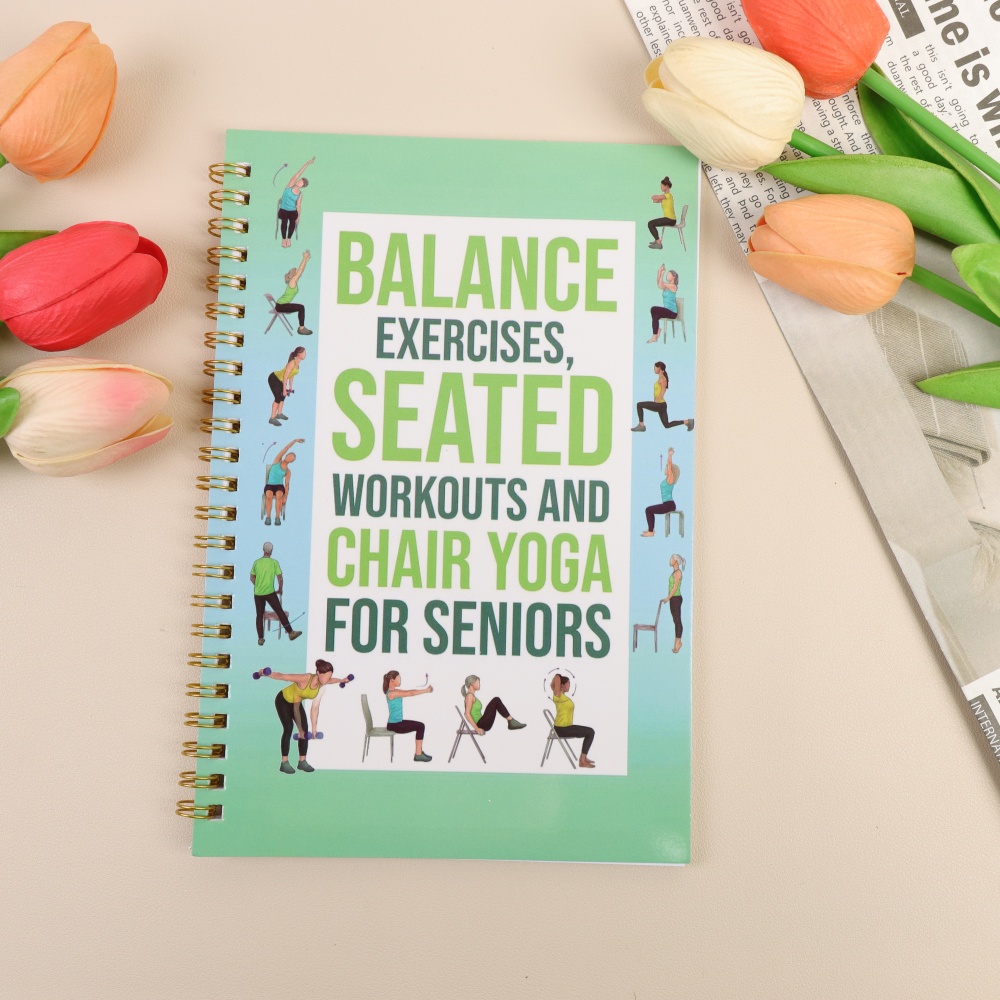 Chairs Yoga Exercise Notebook  - Yoga Fitness Journal reseña y precio