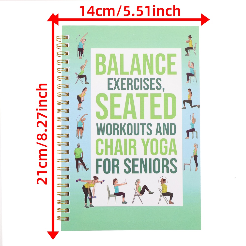 Chairs Yoga Exercise Notebook  - Yoga Fitness Journal reseña y precio