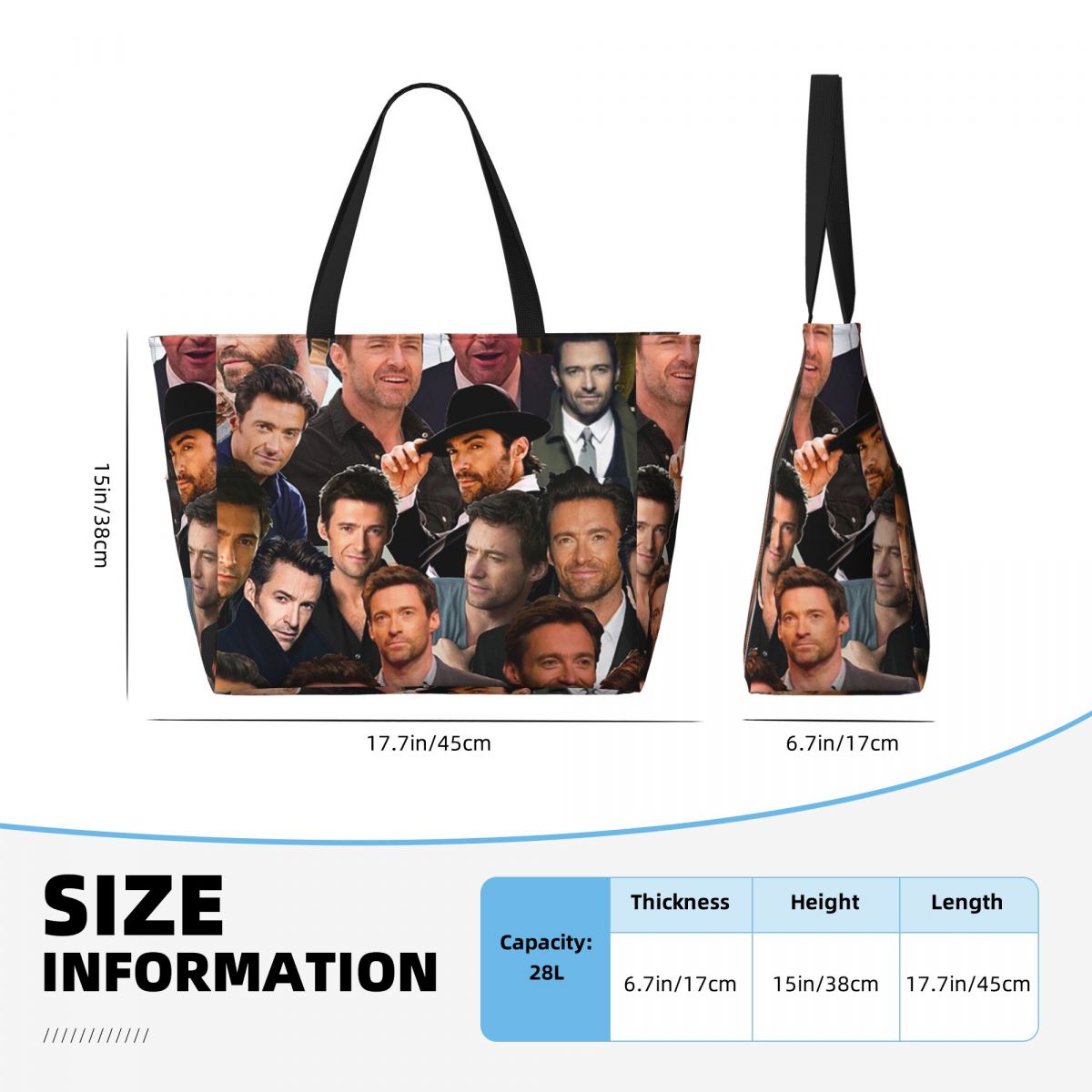 Hugh Jackman Photo Collage Bea - Yoga Fitness Gym Photos reseña y precio