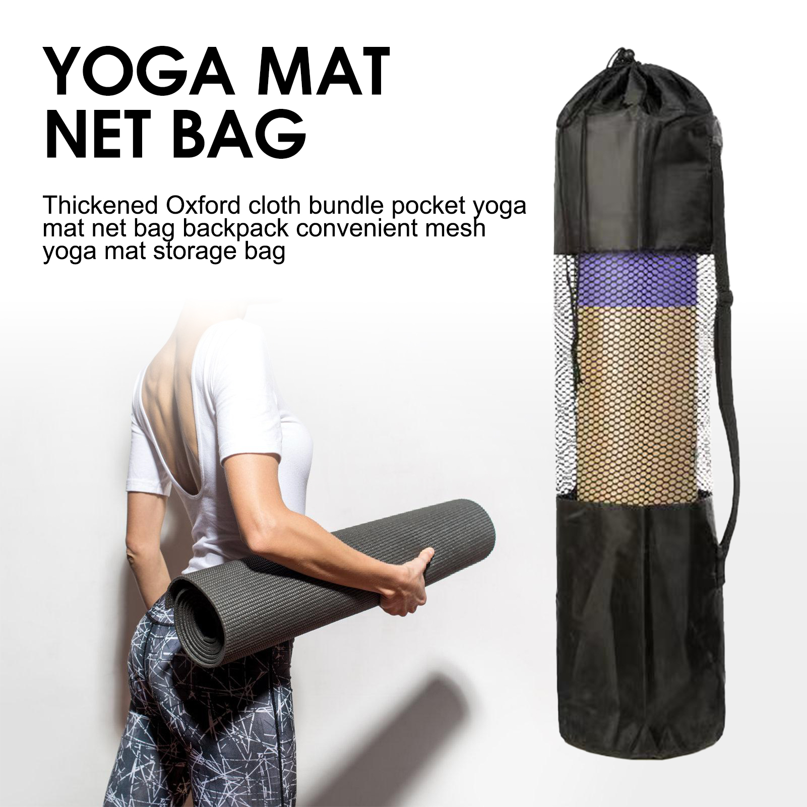 Yoga Mat Bag with Mesh Window  - Fitness Yoga Pilates reseña y precio