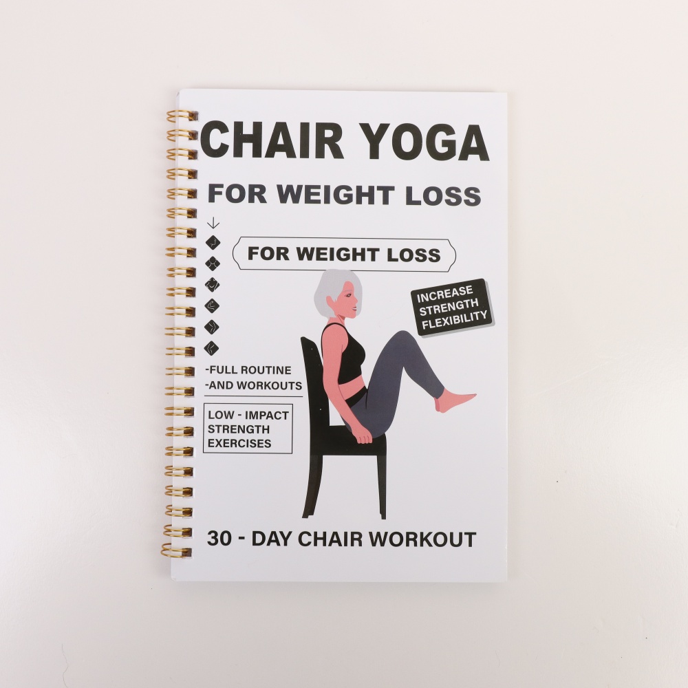 Chair Yoga Exercise Notebook F - Yoga Fitness Journal reseña y precio