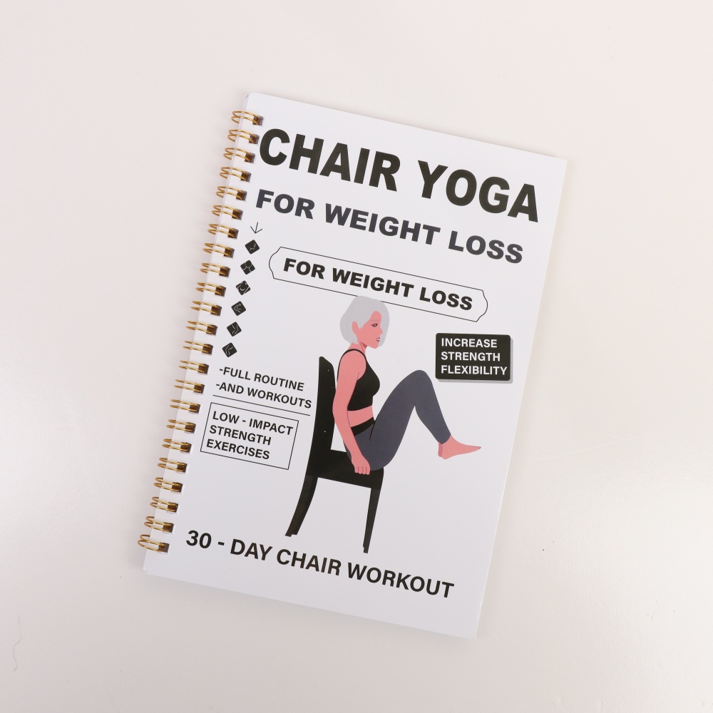 Chair Yoga Exercise Notebook F - Yoga Fitness Journal reseña y precio