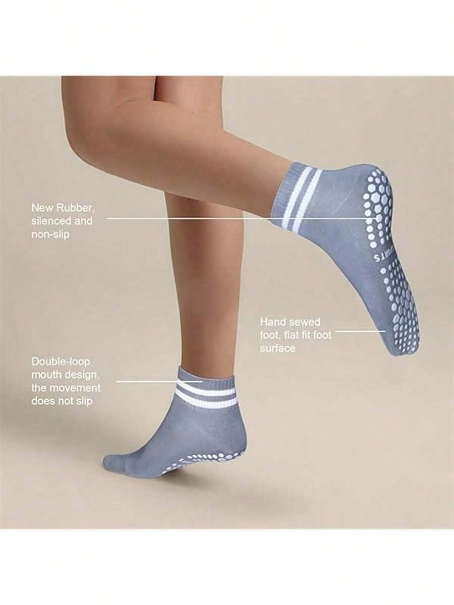 5 Pairs Women Double Stripe No - Fitness Yoga Pilates reseña y precio