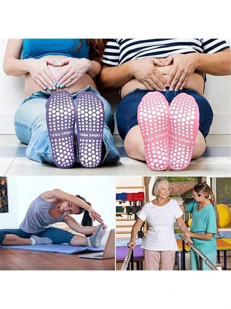 5 Pairs Women Double Stripe No - Fitness Yoga Pilates reseña y precio