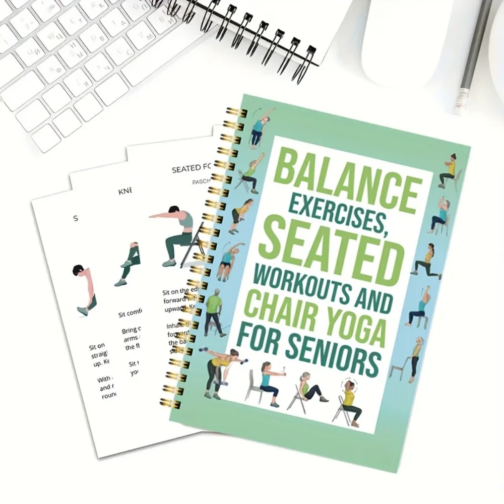 Chair Yoga Exercise Notebook F - Yoga Fitness Journal reseña y precio