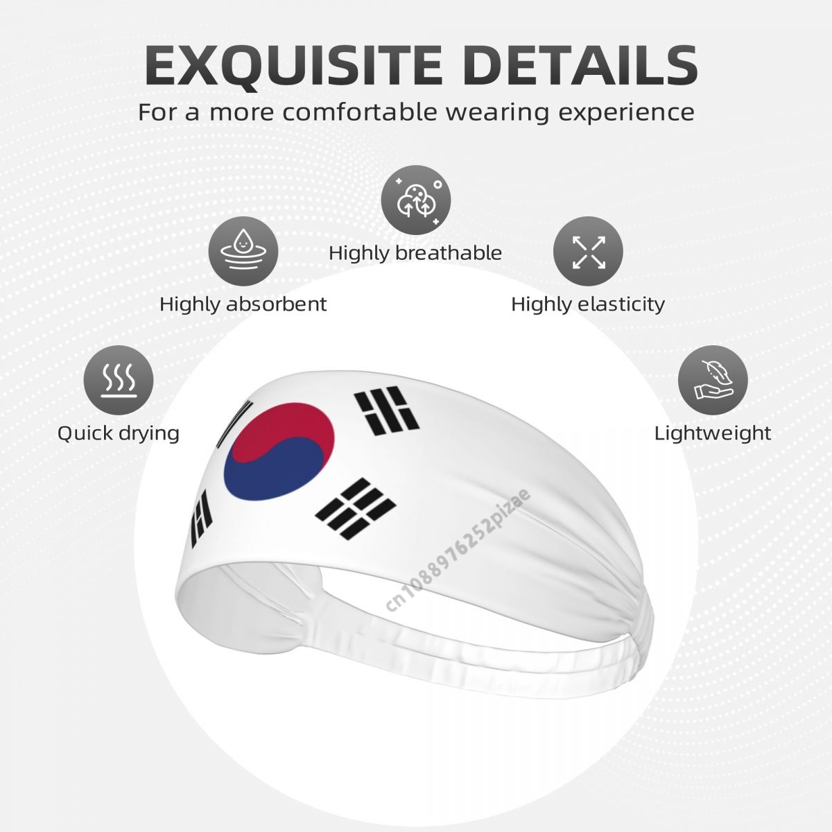 South Korea Flag Men Women Ban - Stretch Strap Yoga reseña y precio