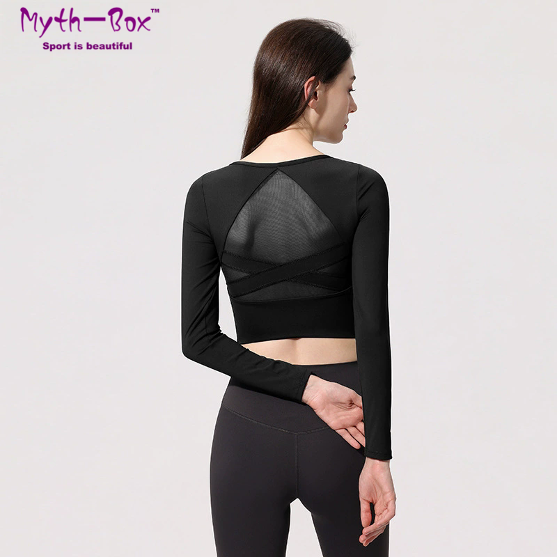 Women Yoga Shirts With Pad Lon - Yoga Fitness Qc reseña y precio