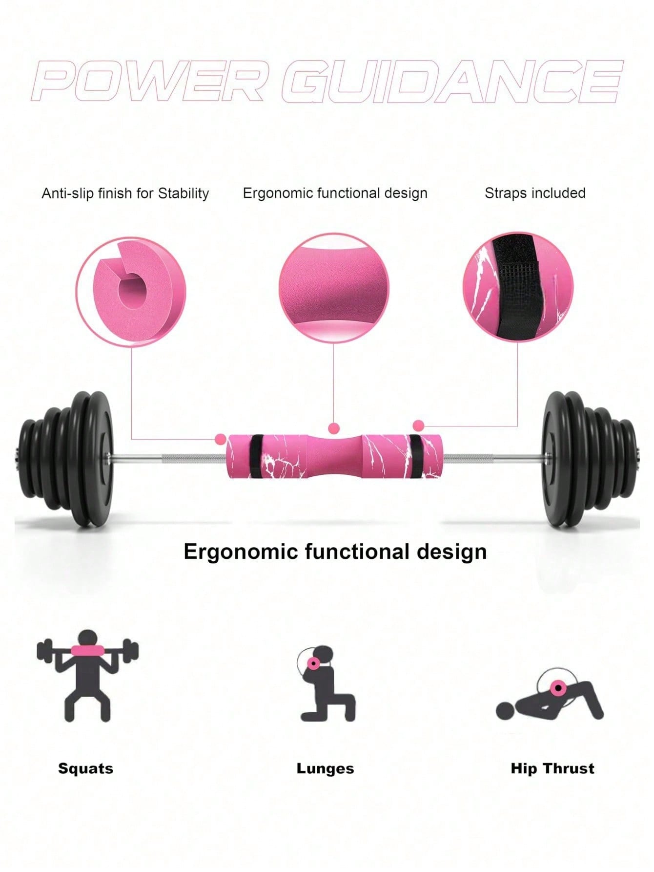 Foam Sponge Barbell Squat Pad  - Hip Thrust Pad reseña y precio