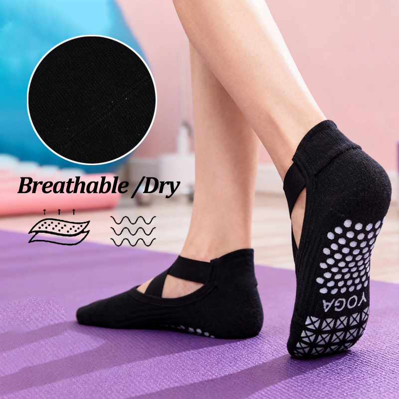 Women Non-Slip Yoga Socks Sili - Fitness Yoga Pilates reseña y precio