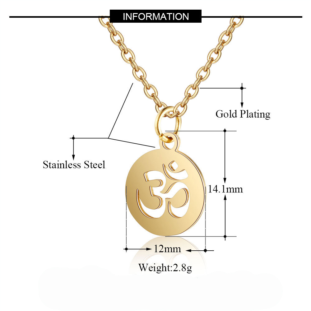 Small Yoga Pendant Gold Color  - Yoga Fitness Zone reseña y precio