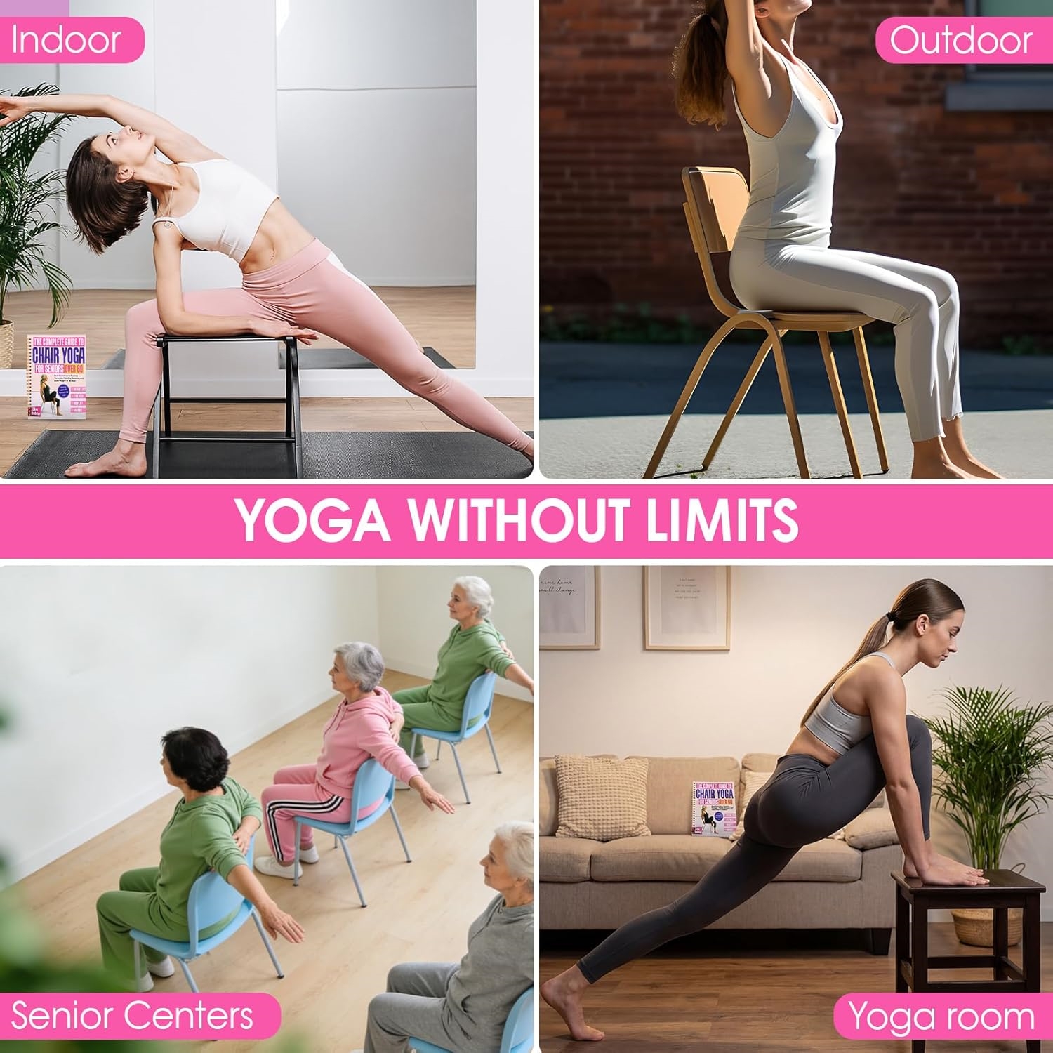 1pcs Chair Yoga Fitness Guide  - Yoga Fitness Journal reseña y precio