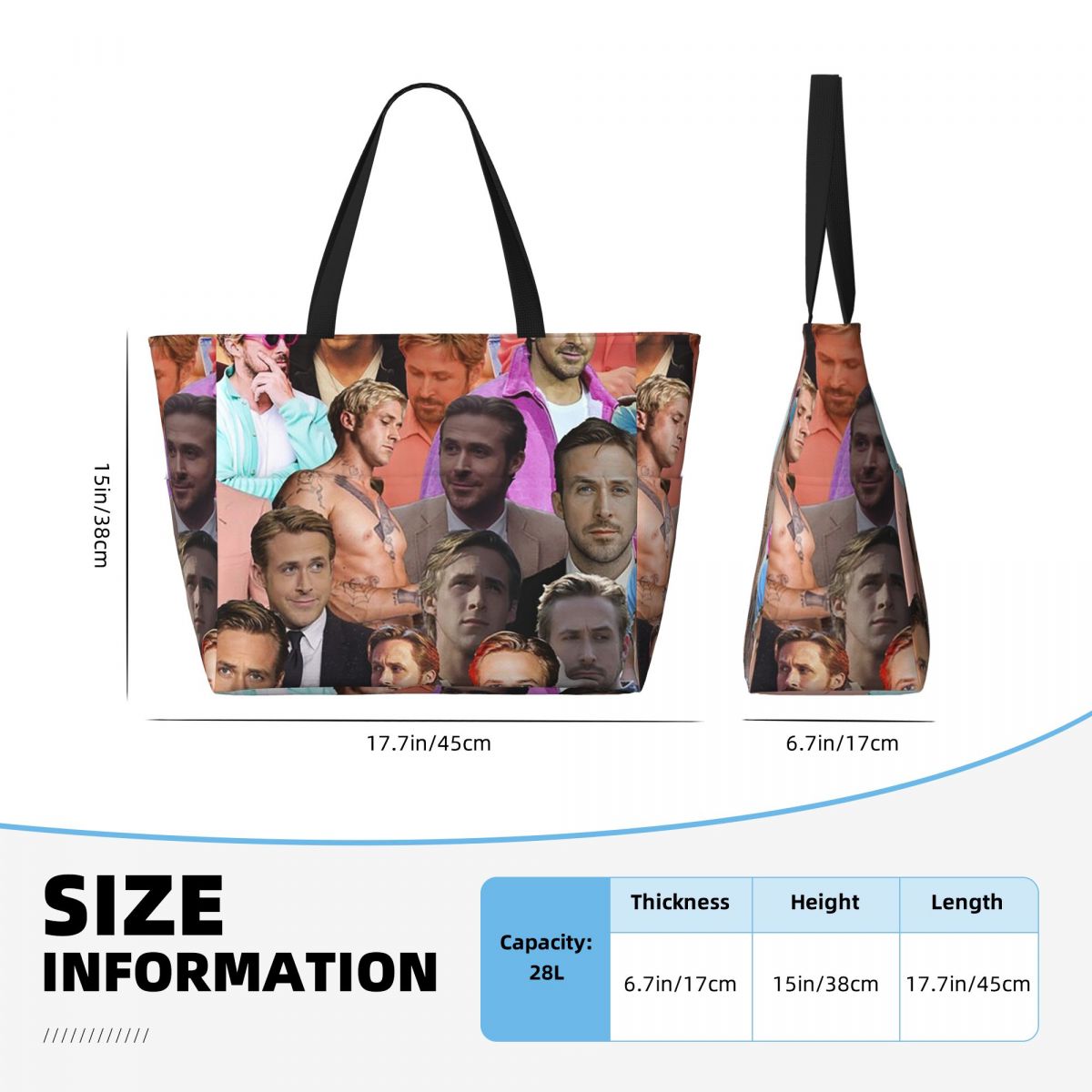 Ryan Gosling Photo Collage Bea - Yoga Fitness Gym Photos reseña y precio