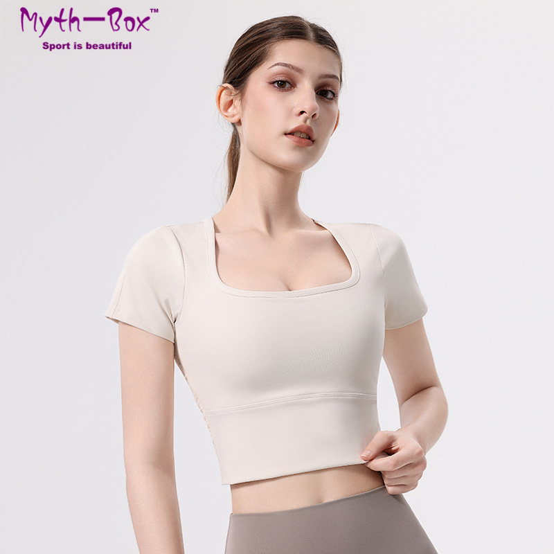 Women Slim Yoga Shirts With Pa - Yoga Fitness Qc reseña y precio