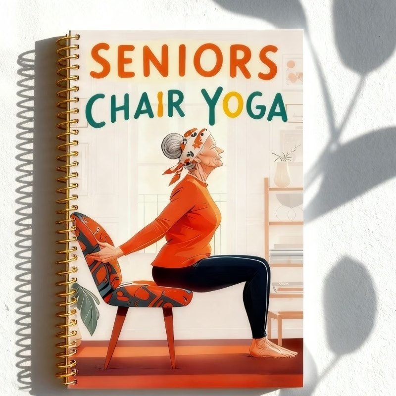 Chair Yoga Exercise Notebook F - Yoga Fitness Journal reseña y precio