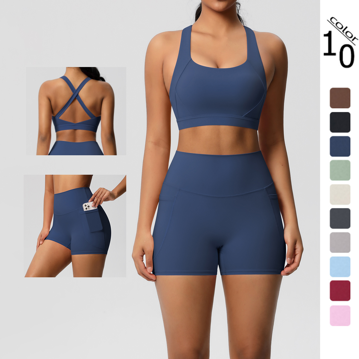 2PCS Sportswear With Pocketed  - Yoga Fitness Zumba reseña y precio