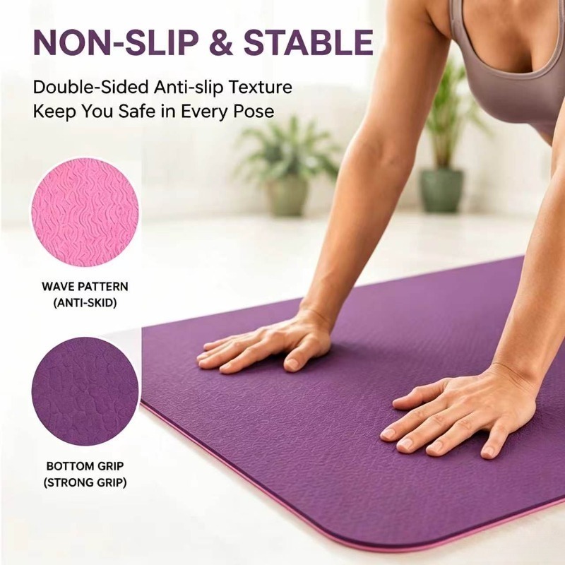 Yoga Mats Anti-slip Sport Fitn - Fitness Yoga Pilates reseña y precio